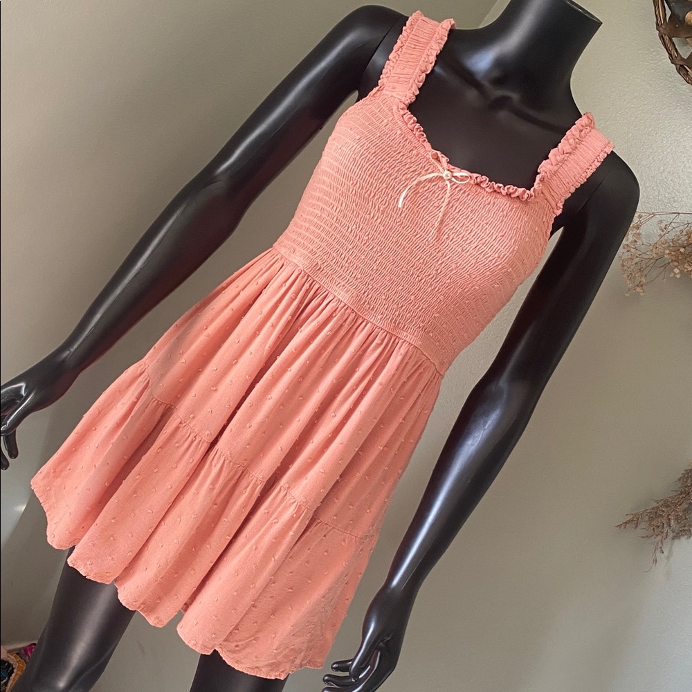Mine Casual Pink Ruffled Dress